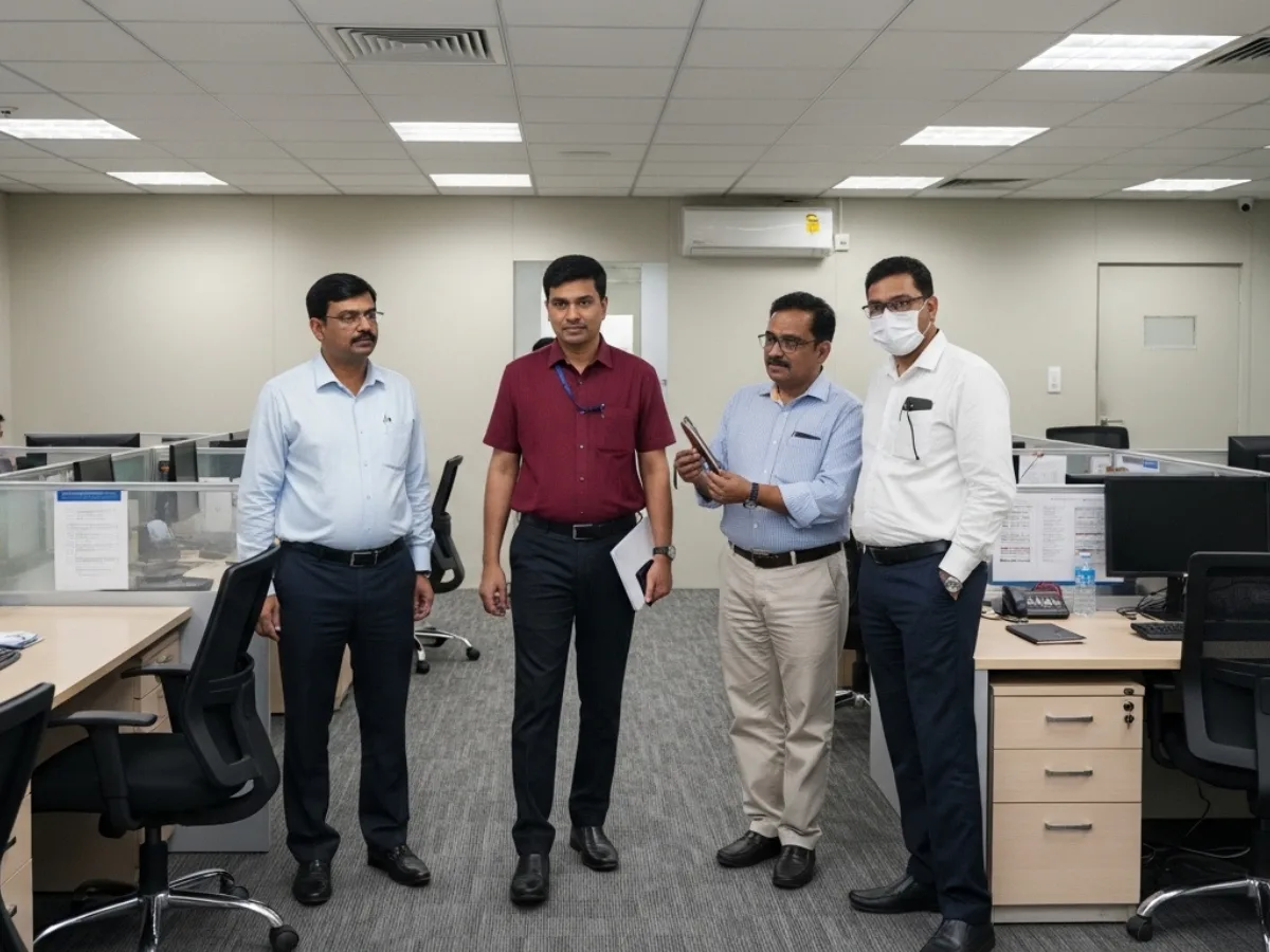 Office market negotiation signals in CBD Belapur with multiple listings, vacancy clues, maintenance notes, and leasing decision setup