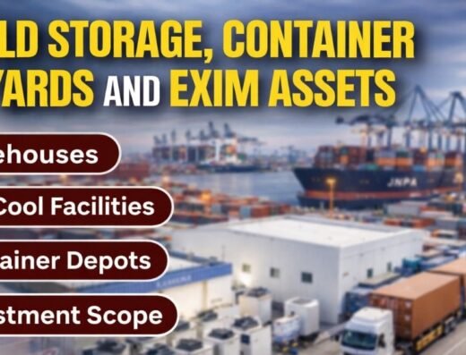 Cold Storage, Container Yards and EXIM-Linked Assets near JNPA is visible in this image.
