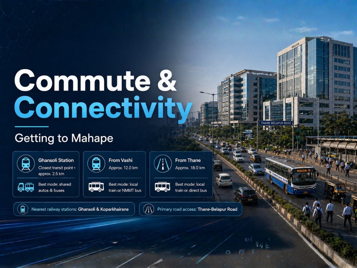 Commute & Getting to Mahape is visible in this image