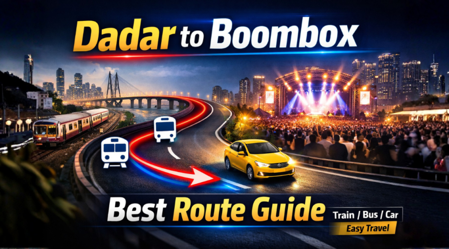 How to Reach From Dadar to Royal Stag Boombox Navi Mumbai
