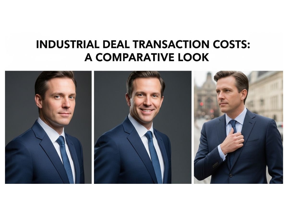 Industrial Property Cost Examples Navi Mumbai Infographic is visible in this image.