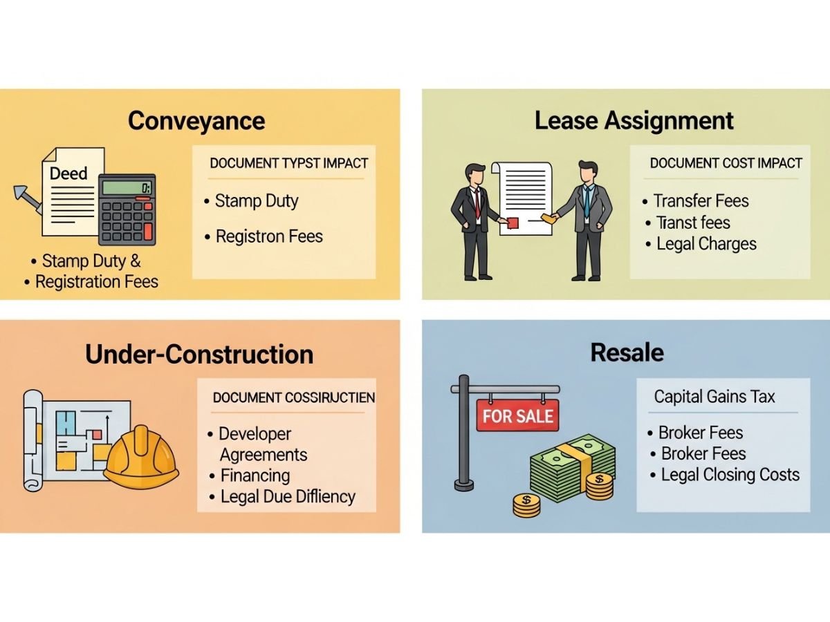 Industrial Property Document Type Cost Comparison is visible in this image.