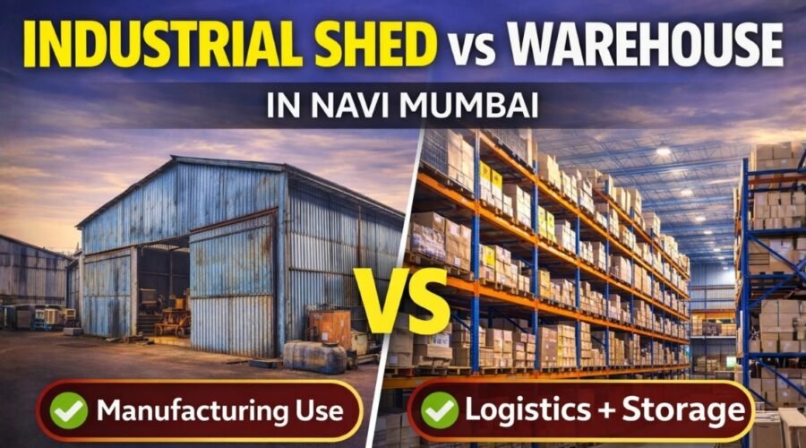 Industrial Shed vs Warehouse in Navi Mumbai: Which Property Fits Your Business Better?