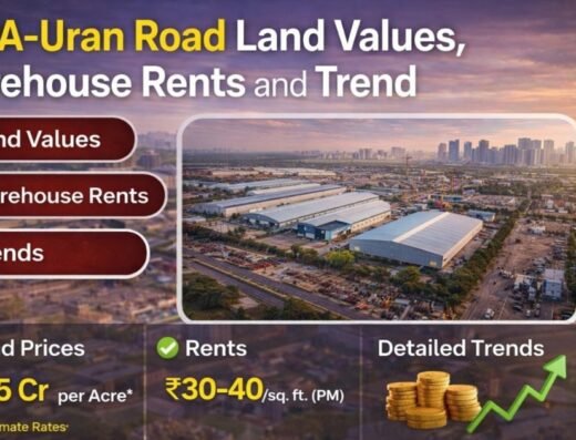 JNPA-Uran Road Land Prices: Warehouse Rents and Trend