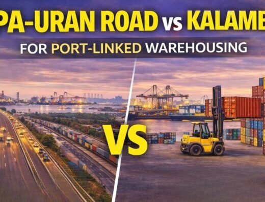 JNPA-Uran Road vs Kalamboli for Port-Linked Warehousing is visible in this image.