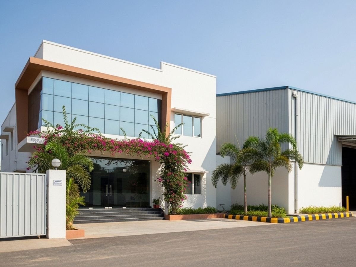 Kalamboli warehousing and logistics belt in Navi Mumbai with trucks, warehouses and highway-linked access