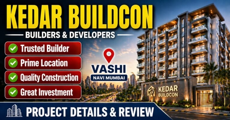 Kedar Buildcon Vashi Navi Mumbai is visible in this image.