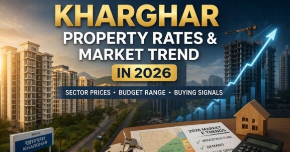 Kharghar Property Rates and Market Trend in 2026 thumbnail is visible in this image.