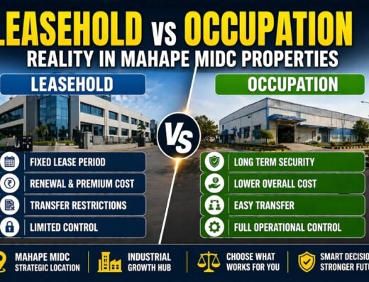 Leasehold vs Occupation Reality in Mahape MIDC Properties is visible in this image