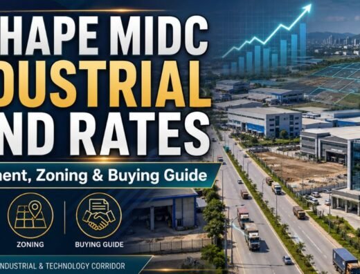 Mahape MIDC Industrial Land Rates Investment, Zoning and Buying Guide is visible in this image.