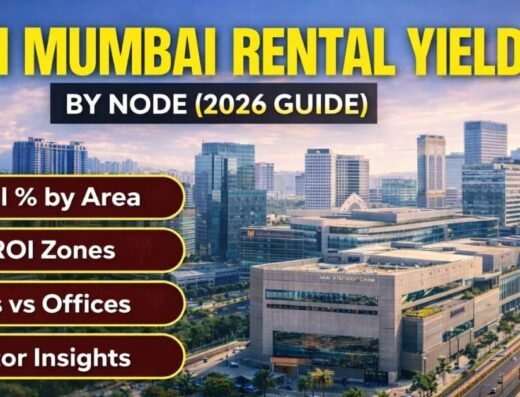 Navi Mumbai Commercial Rental Yield by Node is visible in this image.