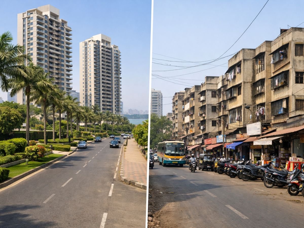 Nerul East vs Nerul West This Is the First Real Buying Decision is visible in this image.
