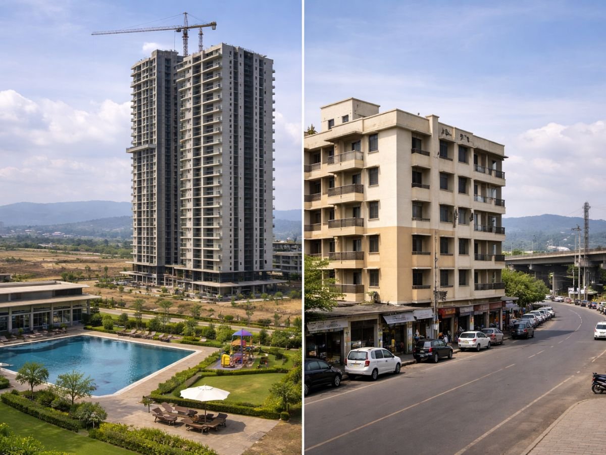 New project or resale flat in Panvel what usually makes more sense right now is visible in this image.