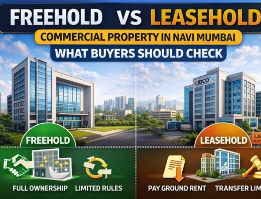 Freehold vs Leasehold Commercial Property in Navi Mumbai: What Buyers Should Check