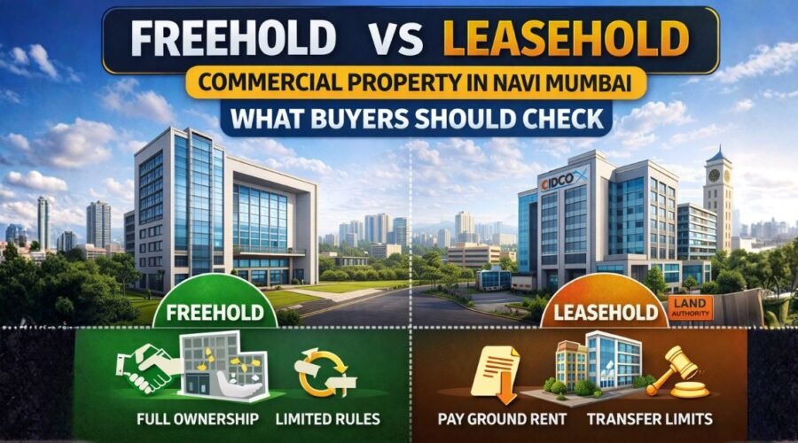 Freehold vs Leasehold Commercial Property in Navi Mumbai: What Buyers Should Check