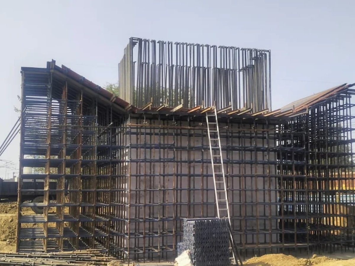 Industrial construction and engineering visual