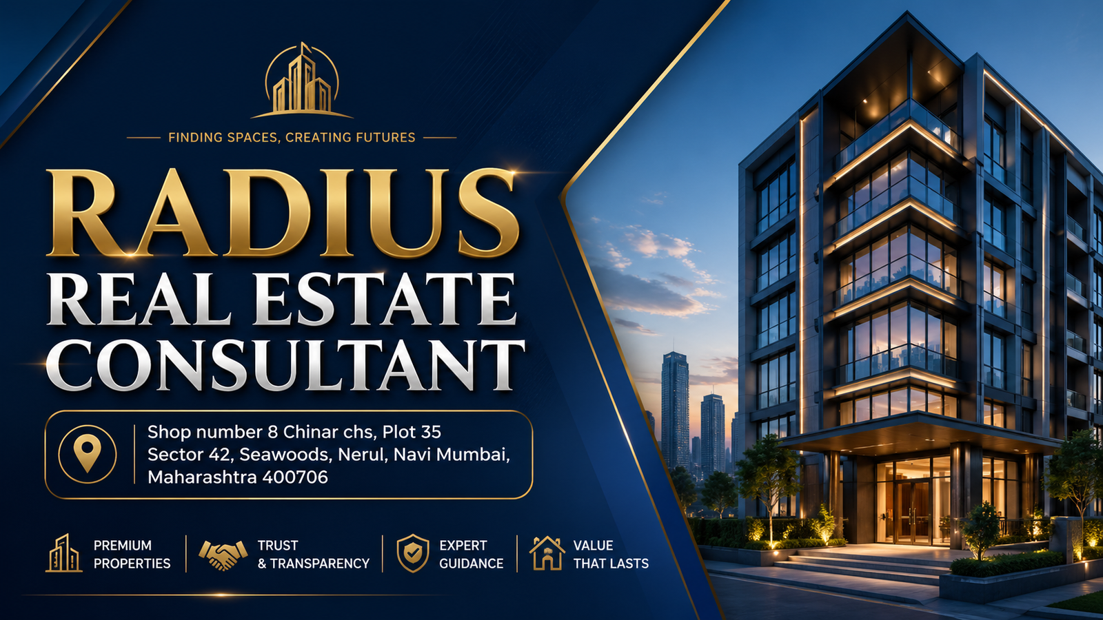 Radius Real Estate Consultant Seawoods
