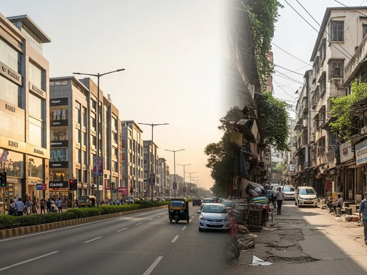 Shop and showroom investment comparison in a Navi Mumbai-style commercial setting