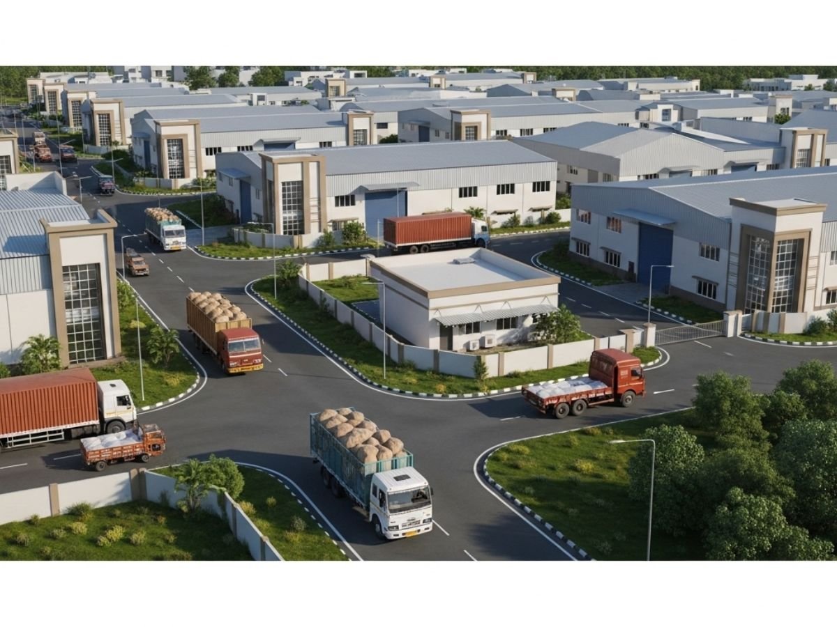 Taloja MIDC industrial land values and shed rents is visible in this image