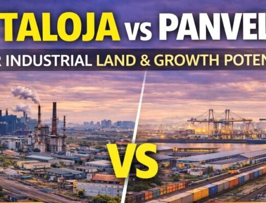 Taloja vs Panvel for Industrial Land and Growth Potential is visible in this image.