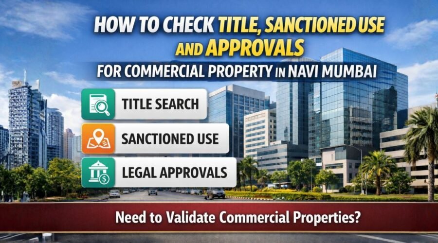 How to Check Title, Sanctioned Use and Approvals for Commercial Property in Navi Mumbai