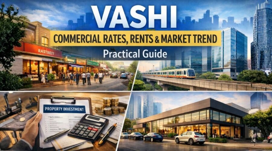 Vashi Commercial Rates and Rents Explained: Offices, Shops and Market Trend