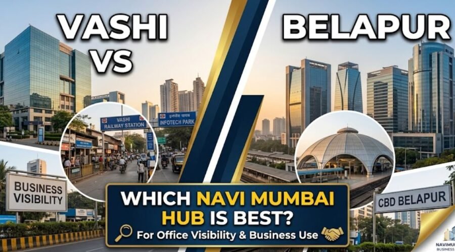 Vashi vs CBD Belapur for Office Visibility and Business Use: Which Node Works Better?