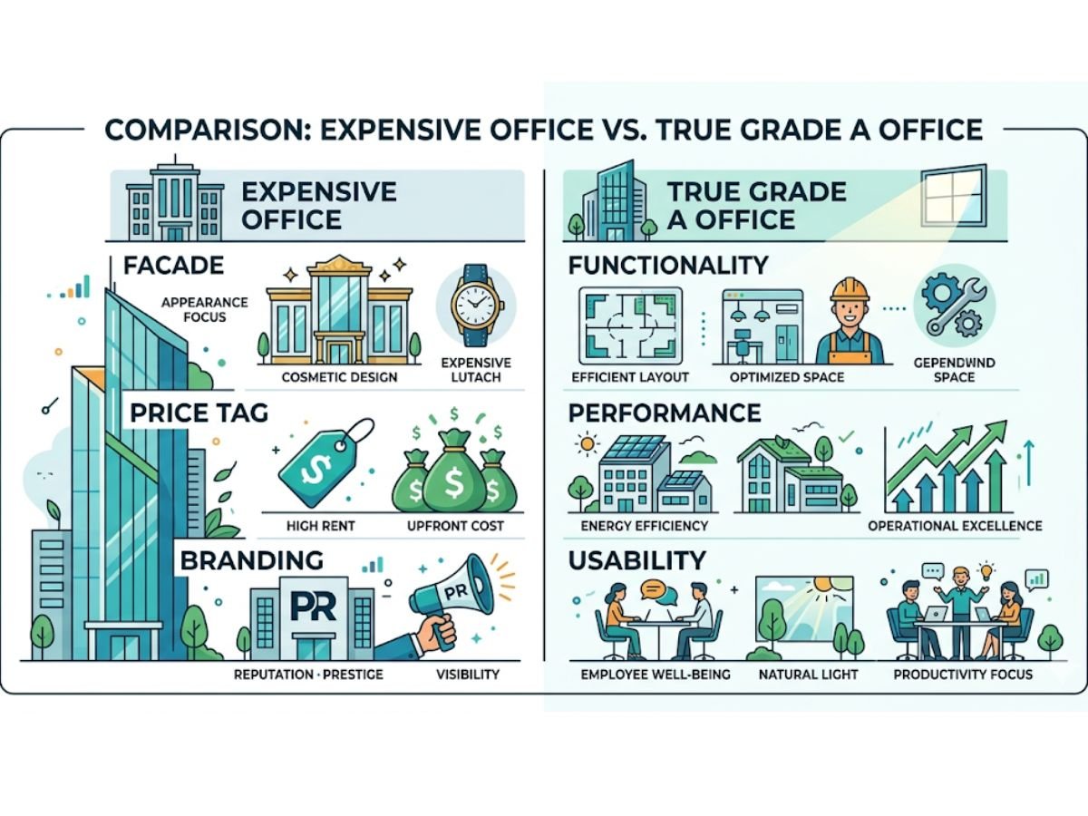 Can a building be expensive and still not be Grade A?