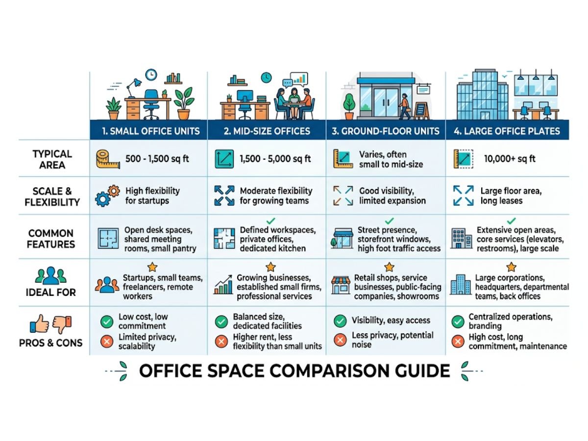 What type of commercial space makes the most sense to buy in CBD Belapur?