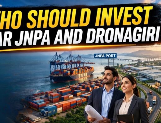 Who Should Invest Near JNPA and Dronagiri is visible in this image.