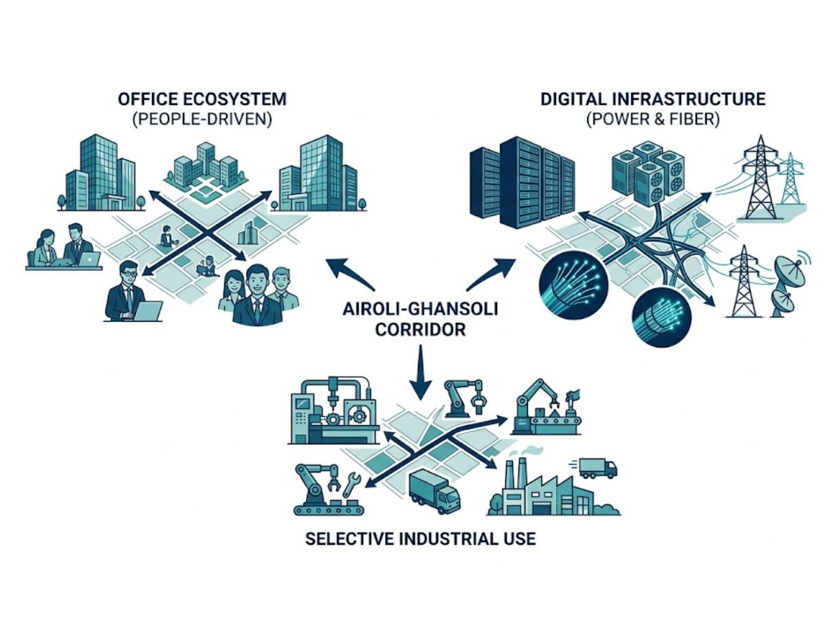 Why Airoli-Ghansoli should not be treated as one single industrial-tech market