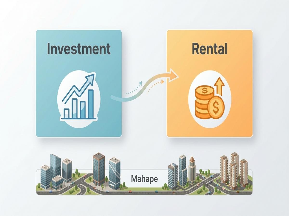 Best Flats Near Mahape for Investment and Rental Income is visible in this image