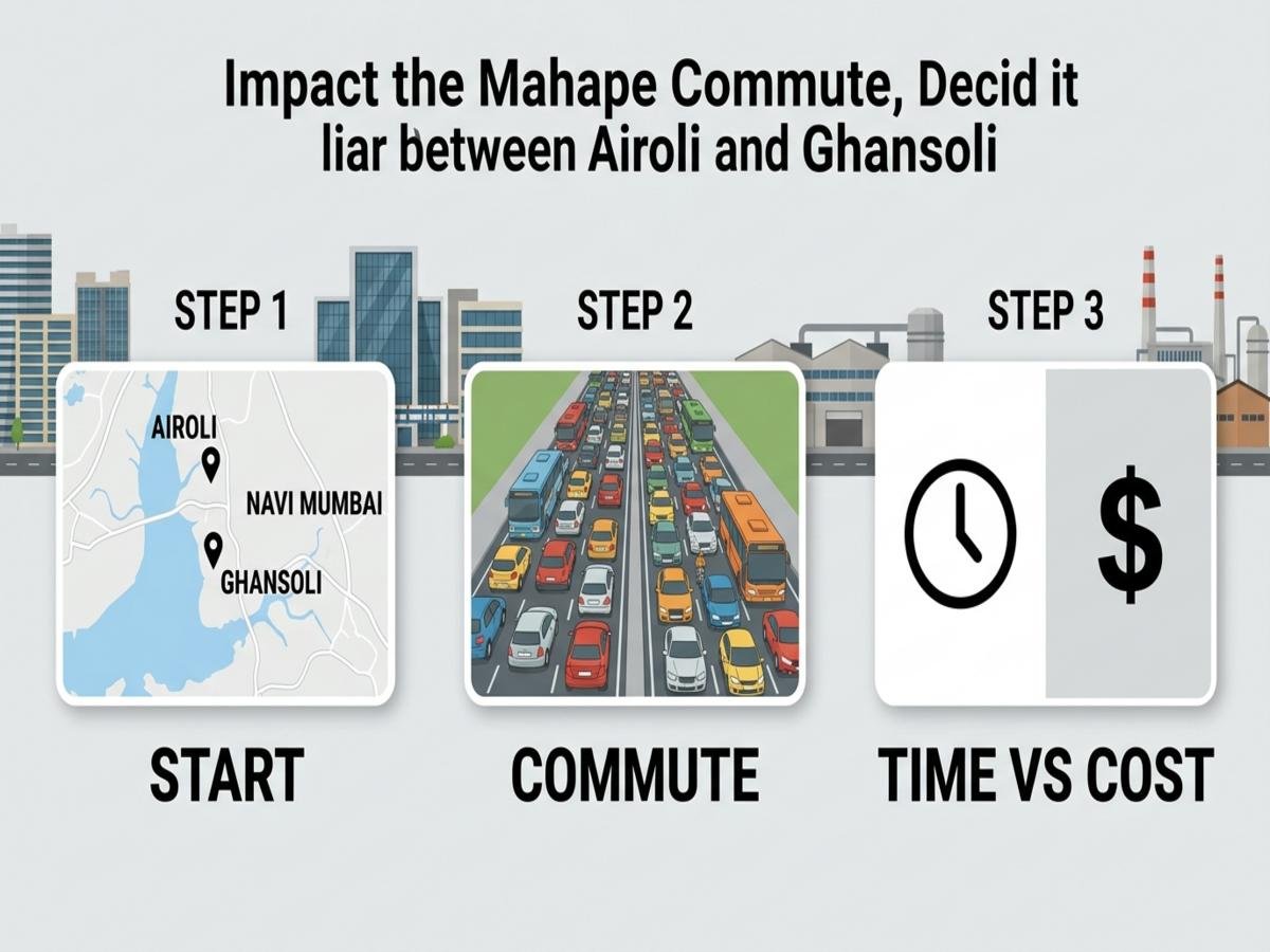 How Much Does the Mahape Commute Change the Decision? is visible in this image