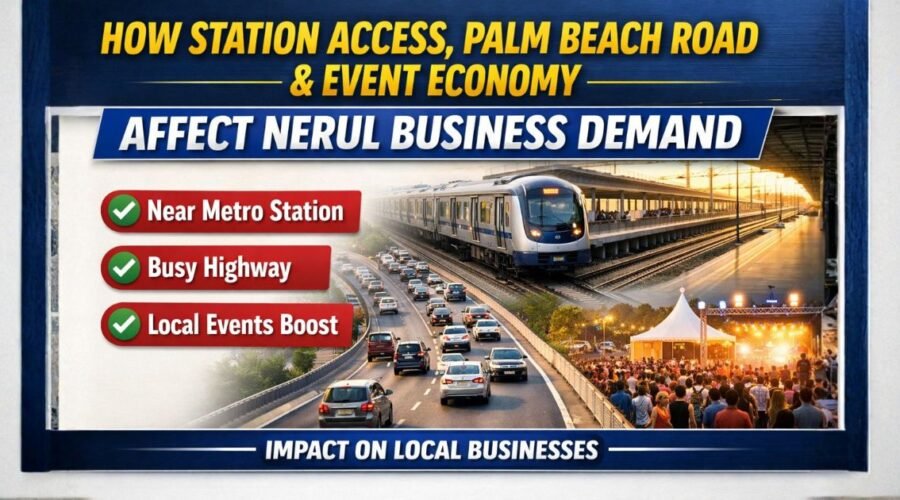 How Station Access, Palm Beach Road and Event Economy Affect Nerul Business Demand