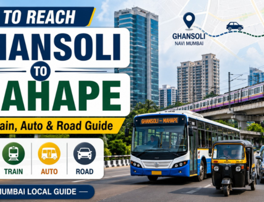 how to reach ghansoli to mahape