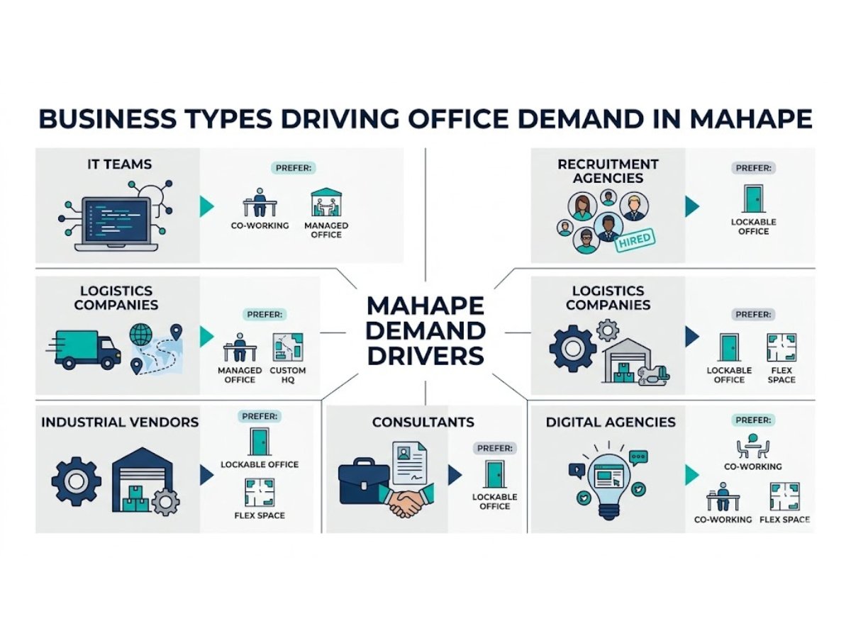 mahape-business-types-office-demand-infographic is visible in this image