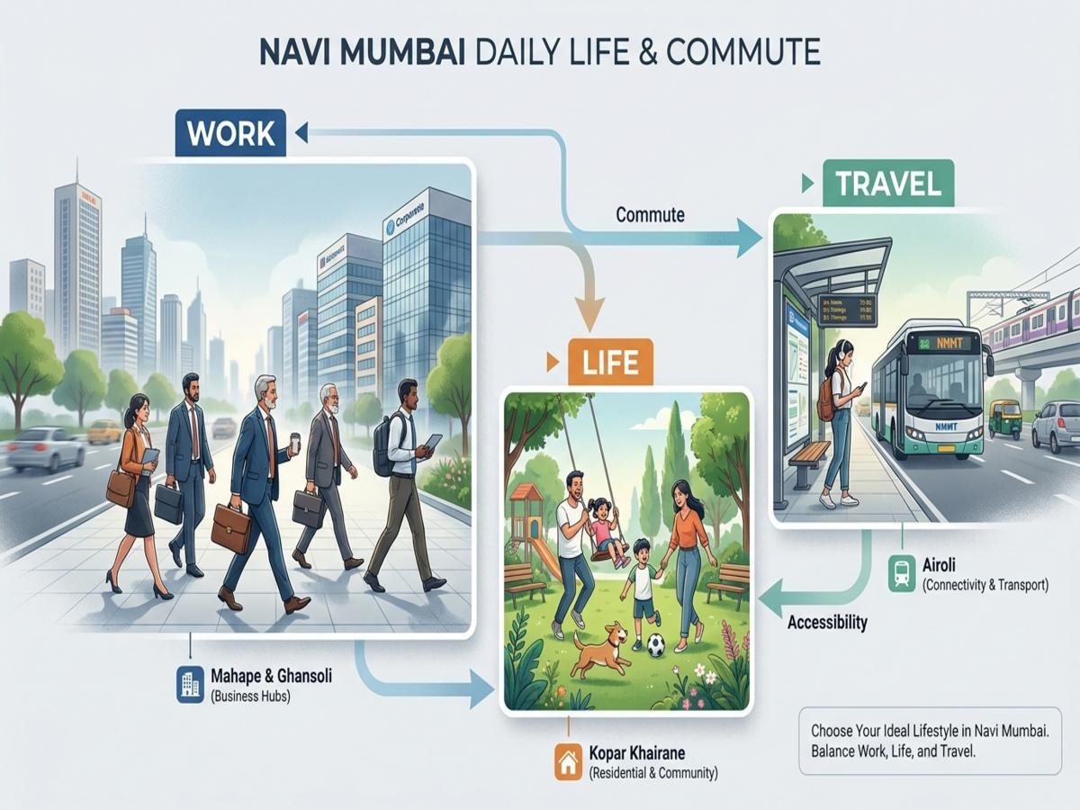Mahape vs Ghansoli vs Kopar Khairane vs Airoli: Where Should You Buy? is visible in this image