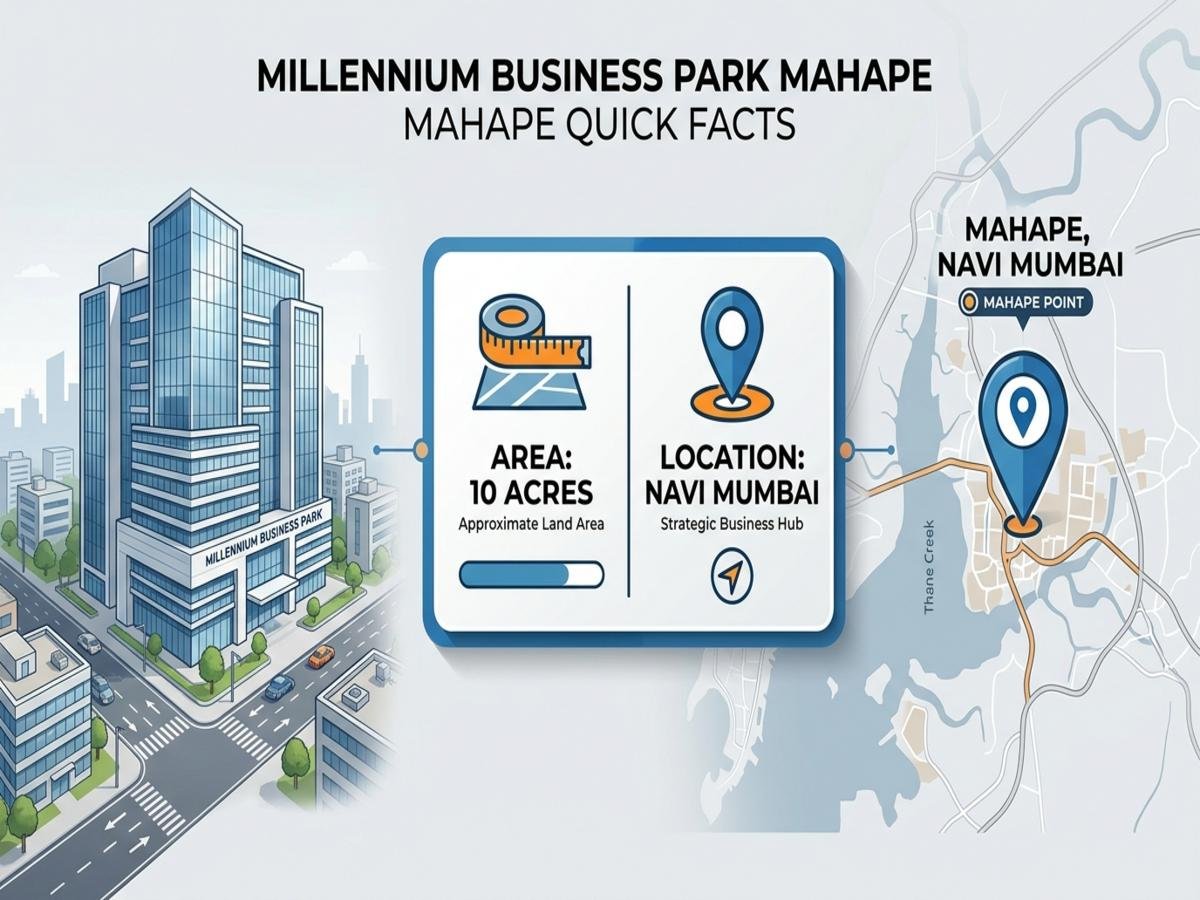 Millennium Business Park Mahape Quick Facts is visible in this image