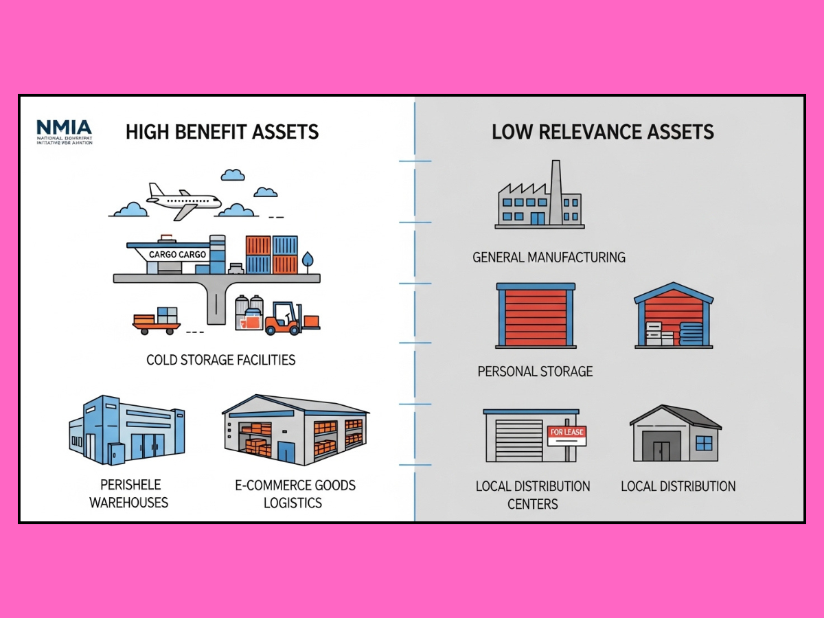nmia airport logistics industrial demand types is visible in this image.