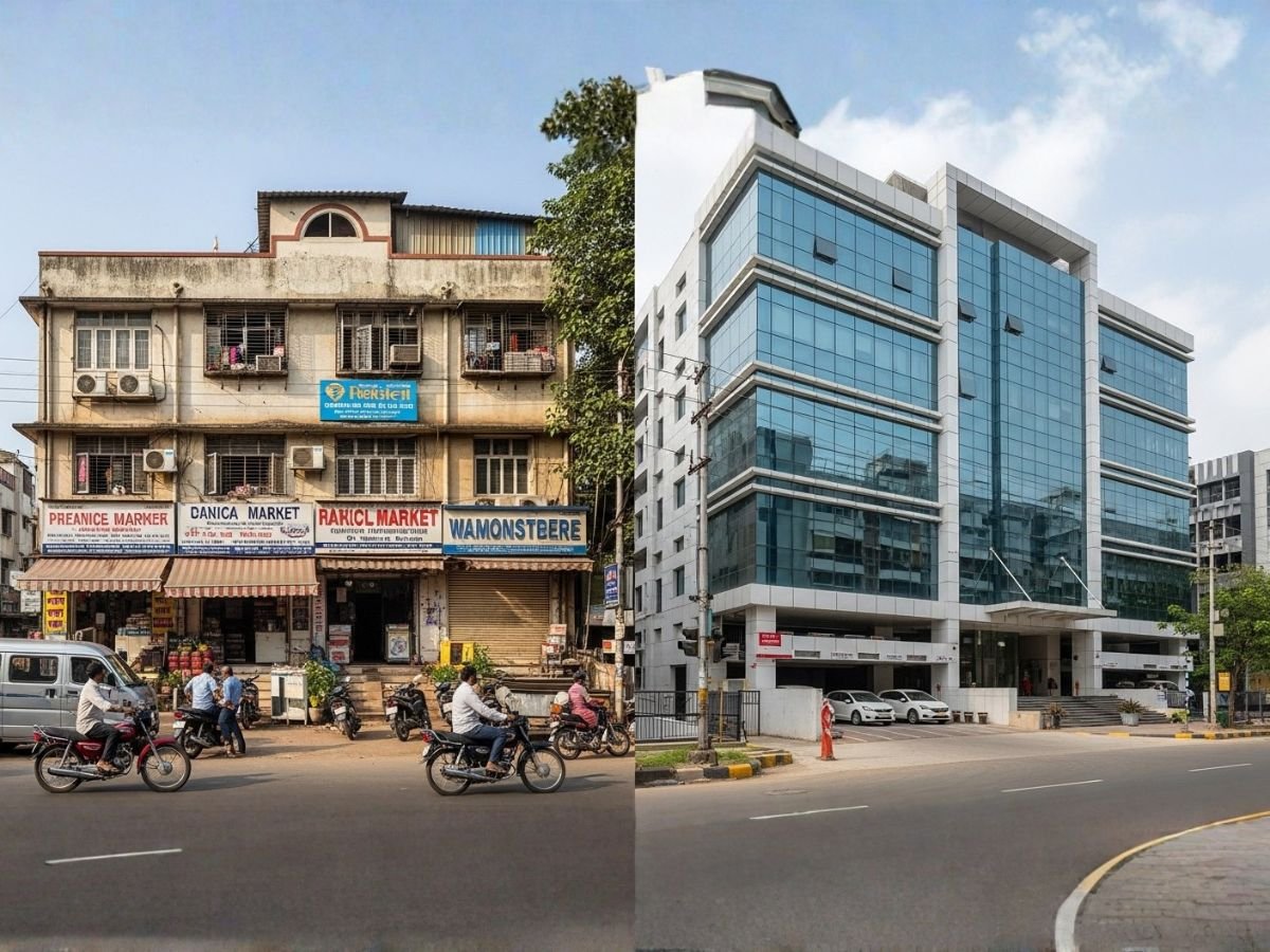 old-commercial-buildings-vs-new-commercial-spaces-vashi is visible in this image