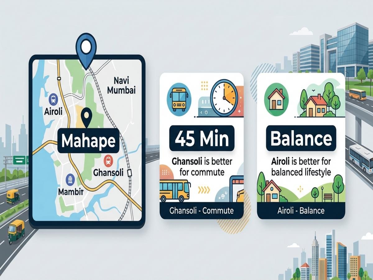 Quick Answer: Ghansoli Is Better for Commute, Airoli Is Better for Lifestyle Balance is visible in this image