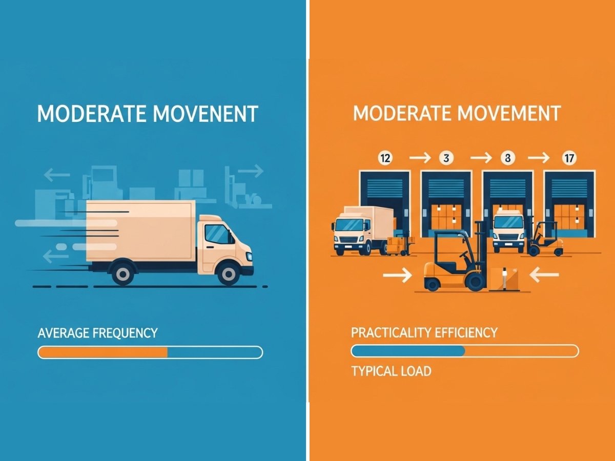 Infographic comparing truck movement and loading practicality between Rabale, Mahape and Airoli industrial belts