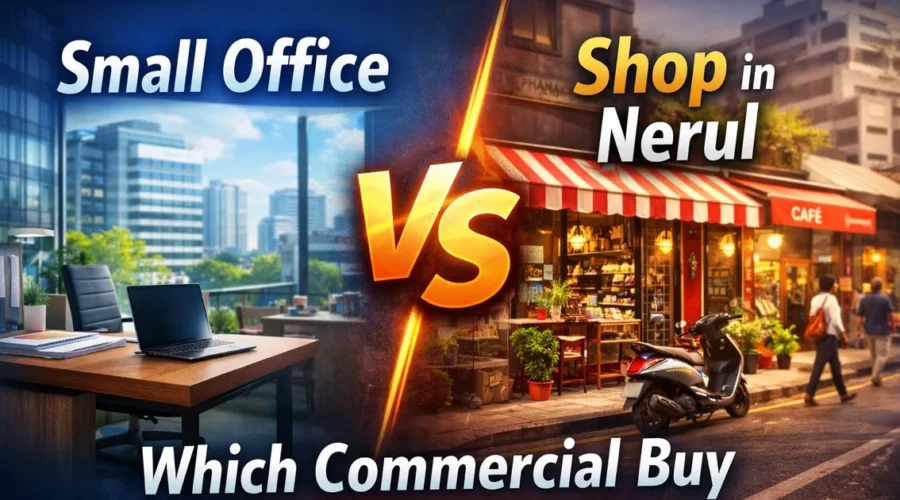Small Office vs Shop in Nerul: Which Commercial property you should invest in?