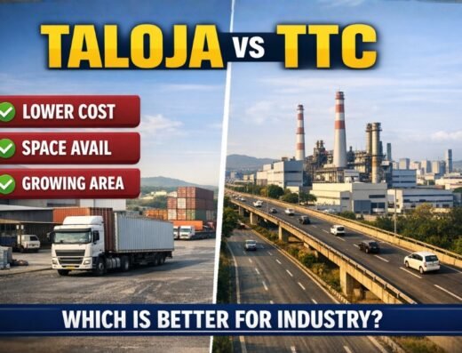 taloja vs ttc lower cost space avail growing area is vissible in this image