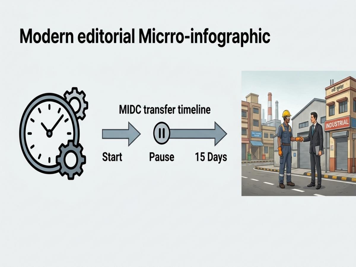 **The MIDC Transfer Timeline: When the 15-Day Citizen Charter Clock Starts and What Pauses It in RO Mahape** is visible in this image