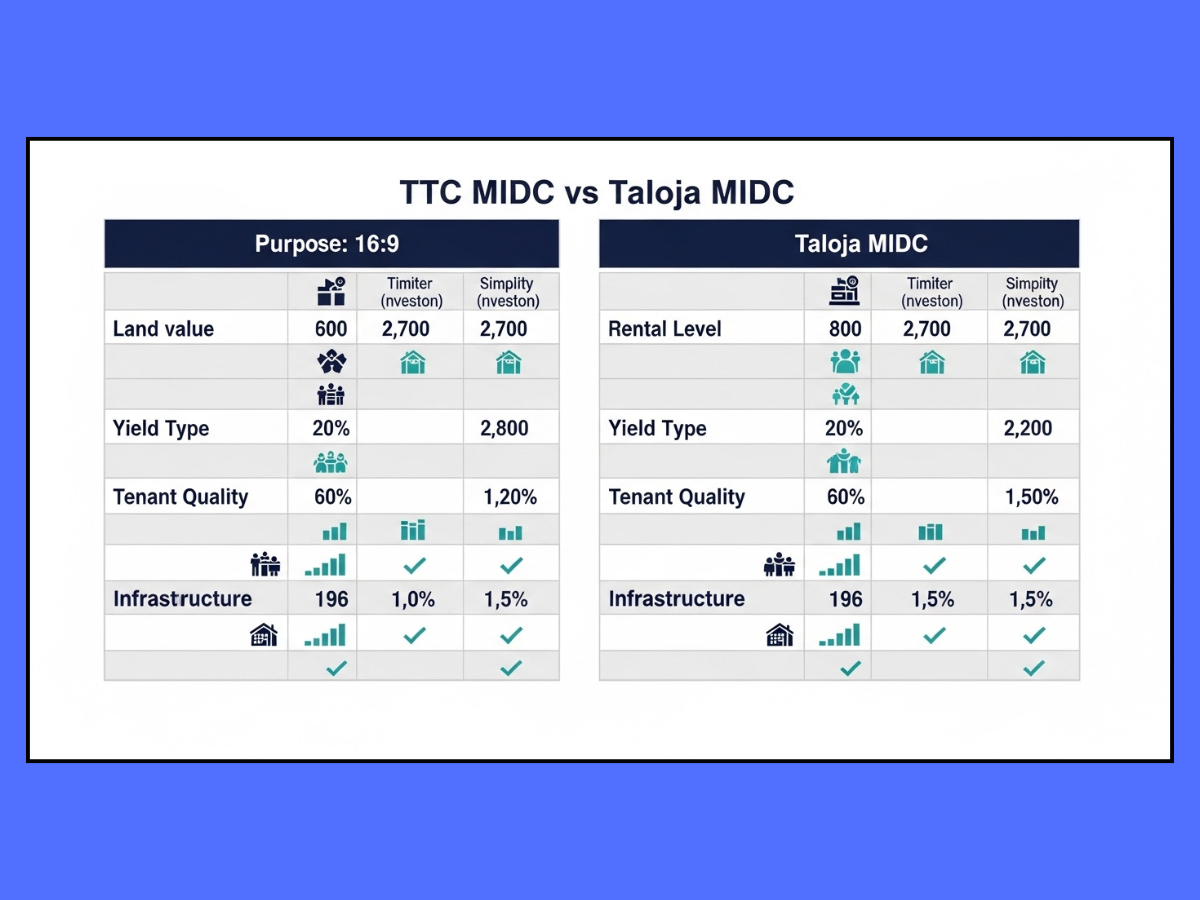 ttc vs taloja industrial rental yield comparison navi mumbai is visible in this image.