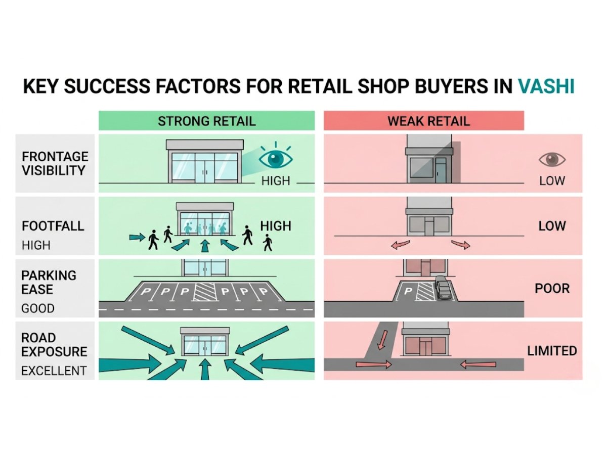 vashi-retail-shop-investment-visibility-factors is visilbe in this image