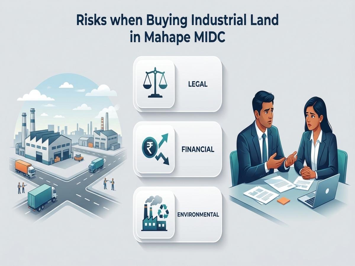 What Are the Biggest Risks in Buying Industrial Land in Mahape MIDC? is visible in this image