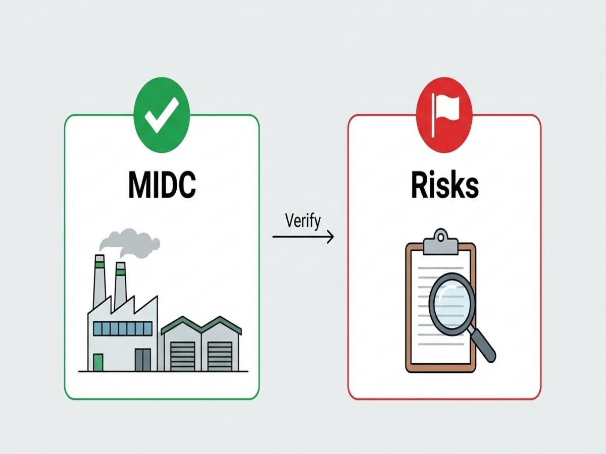 What Are the Most Important MIDC and Legal Checks Before Buying or Leasing? is visible in this image