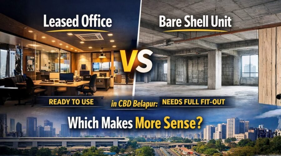 Leased Office vs Bare Shell Unit in CBD Belapur: Which Makes More Sense?